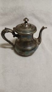 Antique Apollo Silver Company Teapot 1898 1932 Fair Condition
