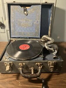 Vintage Gypsy Caswell Mfg Co Milwaukee Phonograph Turntable Read Description