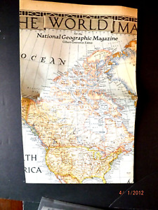 National Geographic Society Map The World 1935