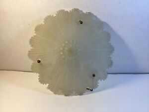 Vintage Antique Ceiling Light Glass Shade Lamp Fixture Hall Porch Cover Frosted