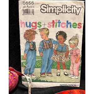 The Cutest Simplicity 0656 Hugs Stitches Children S Vintage Toddlers 1 2 3