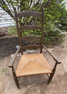 18th Painted Ladder Back Arm Chair