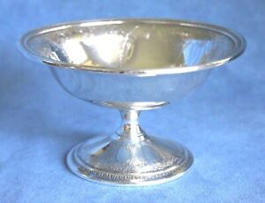 Vintage International Persian Sterling Silver Pedestal Compote Bowl No Mono