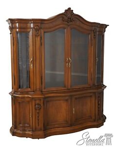 L61527ec Karges French Louis Xv Style Walnut China Cabinet