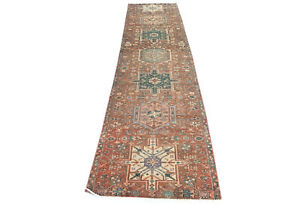 Semi Antique Distressed Tribal 2 5x10 2 Vintage Oriental Runner Rug Decor Carpet