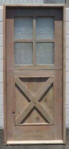 Rustic Reclaimed Lumber Square Top Dutch Door Solid Wood Story Book Winery
