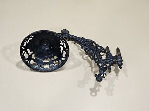 Vintage B H Cast Iron Wall Mounted Sconce Oil Lamp Holder Victorian
