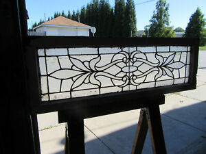  Antique Stained Glass Transom Window 48 X 16 Architectural Salvage 