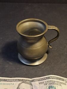Pewter Late 1800s Hallmarked Gill 3 X3 Great Primitive Early Piece