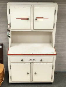Antique Sellers Child Kid Size Salesman Sample Hoosier Kitchen Cabinet Hutch