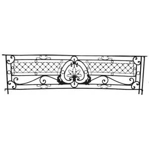 Antique French Beaux Arts Wrought Iron Bowfront Balcony C 1890
