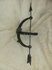 Rare Antique Copper Armillary Sundial Lighting Rod Arrow With Roman Numerals 19 