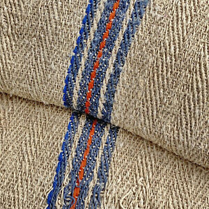 44 Inches Grain Sack Fabric Hand Woven Hemp Organic Material