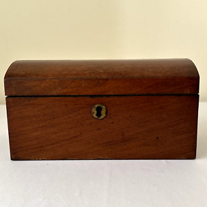 Victorian Mahogany Tea Caddy With Two Lids