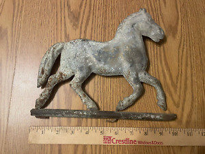 Antique Galvanized Metal Hollow Body Horse Weathervane Figure 9 5 