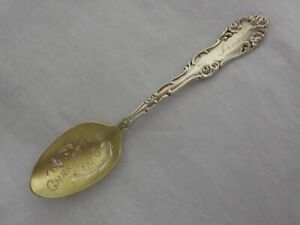 Charlotte North Carolina Sterling Silver Souvenir Spoon Irma B 
