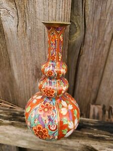 Enameled Cloisonn Triple Gourd Vase