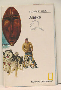 Vintage 1975 National Geographic Map Alaska