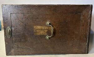 Antique English Oak Sacred Book Bible Keepsake Locking Box George Dillwyn