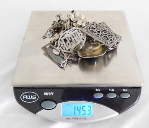 145 Grams Of Sterling Scrap Jewelry Some Usable