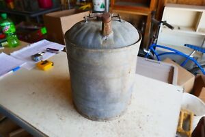 Vintage 2 Gallon Galvanized Kerosene Oil Can Lot 24 13 2