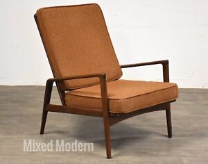 Ib Kofod Larsen Style Danish Modern Lounge Chair