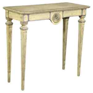 Sophisticated Shallow Depth French Directoire Paint Decorated Console Table