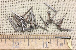 5 8 Old Square Nails 50 Vintage 1 8 Round Head Brads Hand Shoe Tacks Rustic