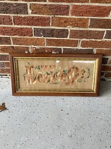 Antique Needlepoint Picture