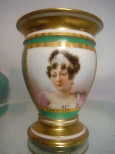 1809 M Imp De Sevres Porcelain Handpainted Caroline Bonaparte Murat Portrait Cup
