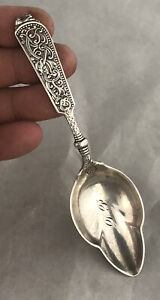 Antique Gorham Daniel Low Solid Sterling Silver Spoon Missing Top Piece