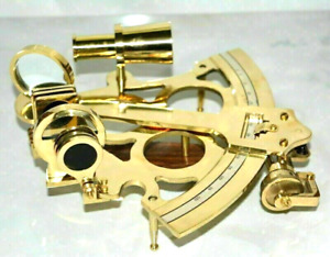Nautical Brass Sextant Ship Working Navigation Instrument Vintage Maritime Gift