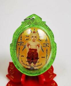 Kuman Thong Thai Wealth Victory Gambling Amulet Lucky Love Magic Holy Pendant
