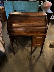 Vintage Children S Roll Top Desk Sold Oak Pickup Richfield Ohio
