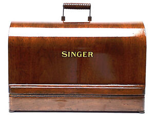Singer Sewing Machine Bentwood Wooden Carrying Case 99k 28 128 Vs 3 Restored