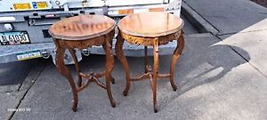 1930 Vintage Round Mahogany Sife Table Excellent Condition 