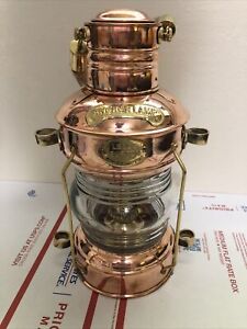 Copper Brass 14 Ship Lantern Nautical Maritime Boat Light Marine Anchor Lamp