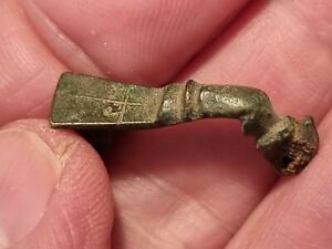 Roman Bronze Childs Cross Design Fibula Brooch Please Read Description La125t