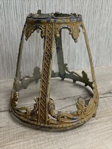 Antique Candle Lantern Light Lamp Fixture No Glass Panels