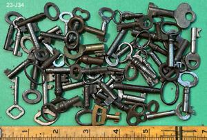Skeleton Keys Lot 50 Small Keys All Genuine More Antique Old Rare Keys Here 