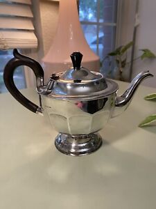 Vintage Sheffield Silver Plated Six Cup Epns A1 Tea Coffee Pot Art Deco
