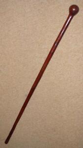 Antique Hardwood South African Khoisan Tribal Knobkerrie Walking Stick Cane
