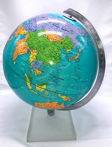 Vintage World Globe The Aquarius Tolman 12 Inch Diam Replogle Globe