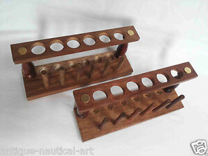 Lot Of 12 Wooden Test Tube Stand 6 Hole With Drying Rack Vintage Lab Equipment