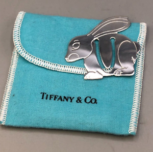 Vintage Tiffany Company Sterling Silver Bunny Bookmark 2 