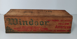 Antique Wooden Old Windsor Cheese Box Collectible Primitive Vintage Country