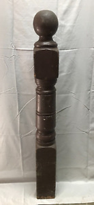 Antique Vintage Interior Turned Wood Newel Post 5x48 Old Staircase 811 23b