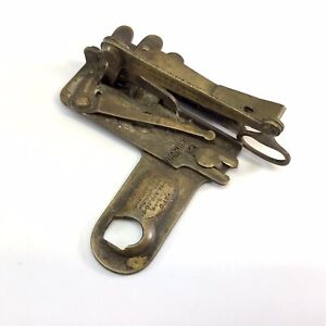 Antique Early Johnson Brass Ruffler Treadle Sewing Machine Attachment 1870 S