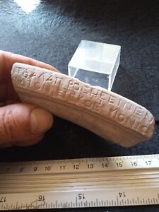 Superb And Great Greek Fragment In Clay Possible Ancient Greek School Text
