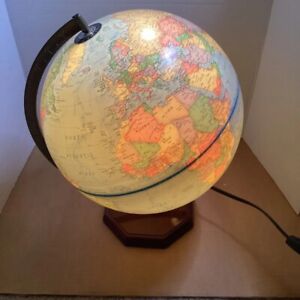 The George F Cram Company S Classic Globe That Lights Up Spins